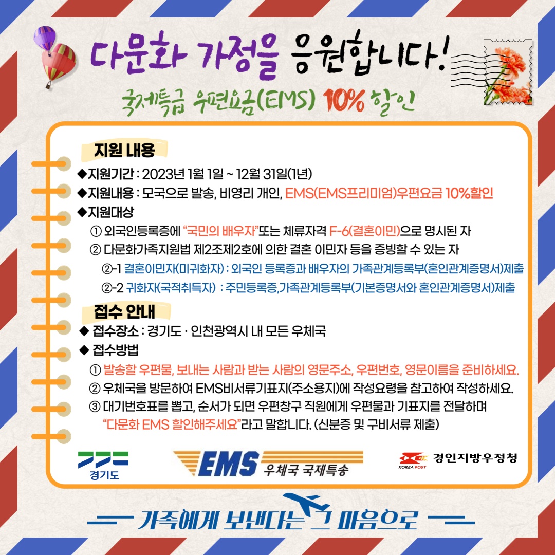 EMS프리미엄 우편요금 10%할인 안내 이미지1
